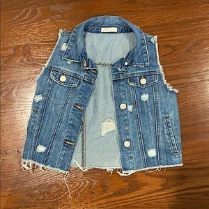 short sleeve denim jacket